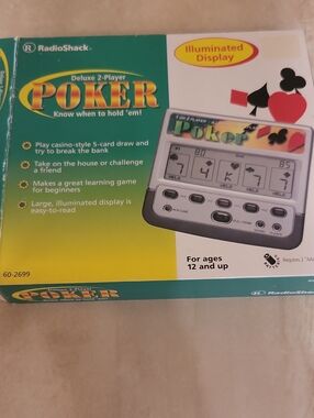 Radio Shack Vintage Handheld Electronic Poker Game
